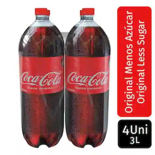 Coca-Cola Original Gaseosa Sabor Original 3Lt X 4 Unds