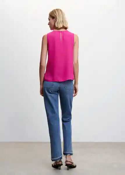 Blusa Maracuyá Fucsia Talla XS Mujer Mango