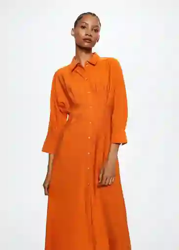 Vestido Ameliel-W Naranja Talla S Mujer Mango