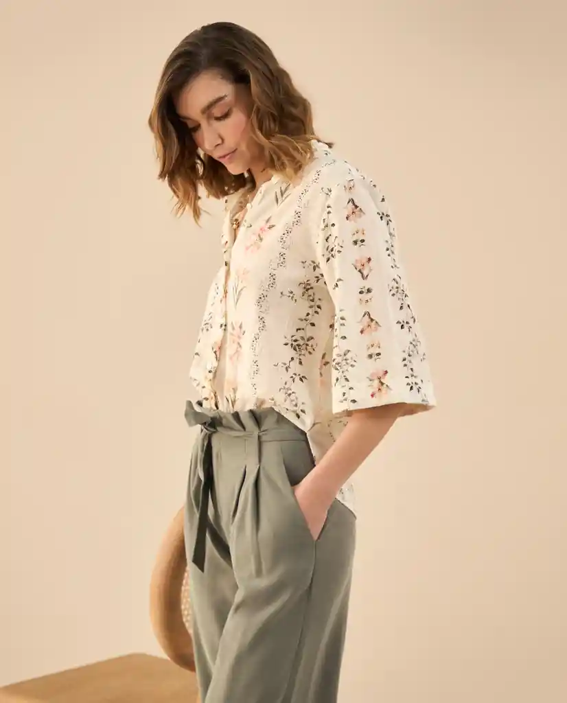 Camisa Blanco Celaje Claro Talla S 612G006 Esprit