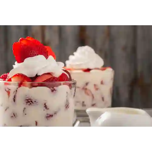 Fresas con Crema Vaso de 16 Onz