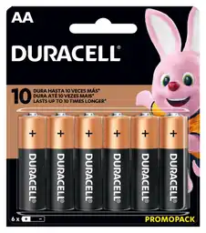 Pilas Duracell Aa X6 Pe Duracell 70000053