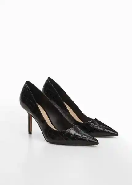 Zapatos Lora Negro Talla 38 Mujer Mango