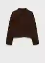 Chaqueta Choco Marrón Talla S Mujer Mango