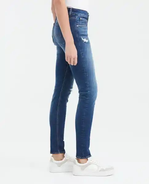 Jean Low Rise Mujer Medio Azul Frances Medio 10 Chevignon