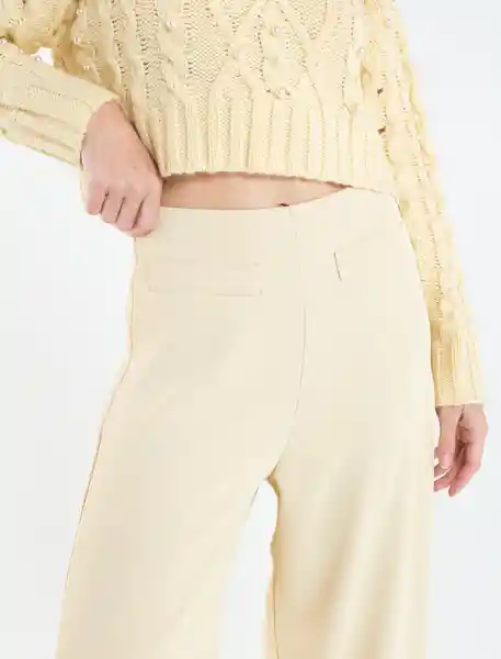 Pantalón Mujer Nerd Naranja Melocoton Claro Talla 12 Naf Naf