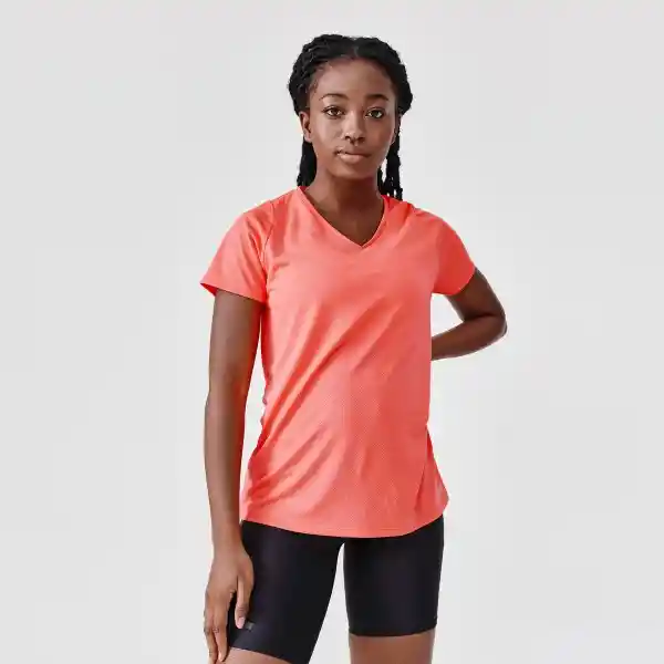 Kalenji Camiseta de Running Mujer Transpirable Coral Talla 36