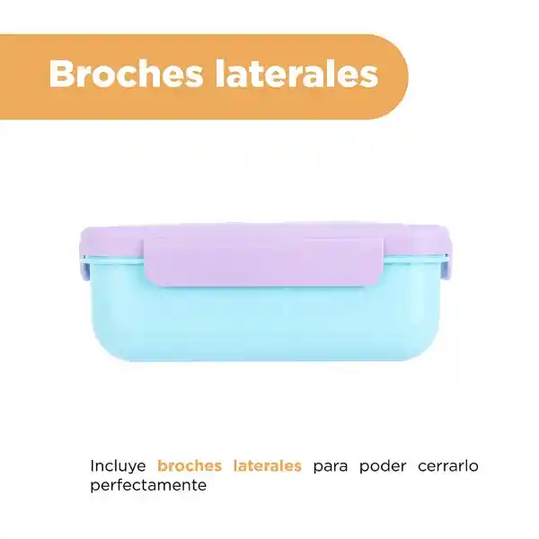 Contenedor Para Alimentos Serie Dreamy Morado y Azul Miniso