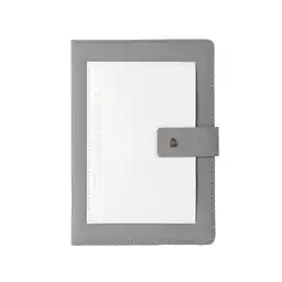 Agenda A5 Bolsillo y Broche 80 Hojas Serie Silver Gray Miniso