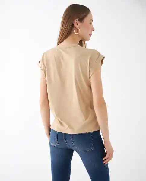 Camiseta Beige Talla XL 102F109 Esprit