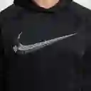 Nike Buzo Hoodie M Tf Gfx Po Para Entrenamiento Hombre Negro T L