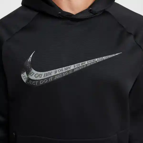 Nike Buzo Hoodie M Tf Gfx Po Para Entrenamiento Hombre Negro T L