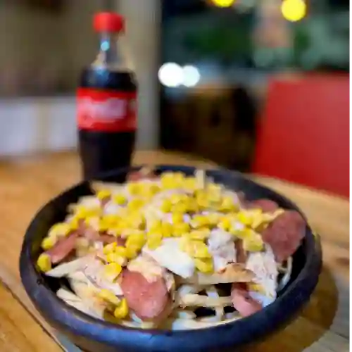 Combo Salchipapa600gr +maicitos+bebida
