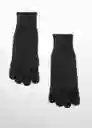 Guantes Beatriz Negro Talla 99 Mujer Mango