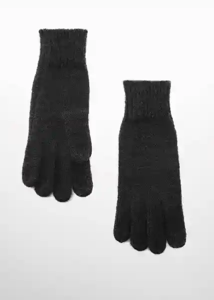 Guantes Beatriz Negro Talla 99 Mujer Mango