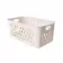 Cesta de Almacenamiento Mediana Beige Miniso
