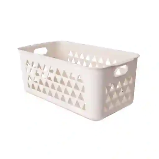 Cesta de Almacenamiento Mediana Beige Miniso