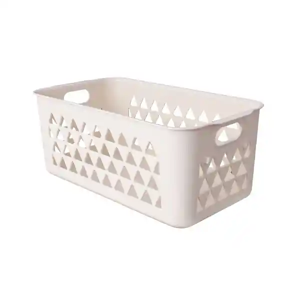 Cesta de Almacenamiento Mediana Beige Miniso