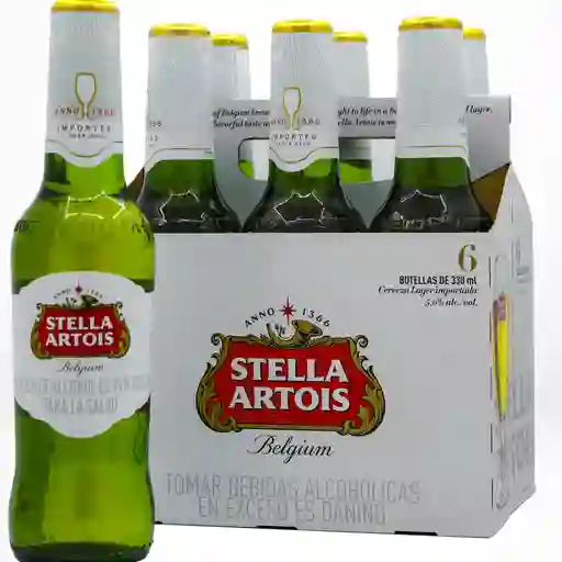 Cerveza Stella Artois Botella 330Ml X6