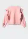 Buzo Sudadera Rose Rosa Talla 12 Niñas Mango