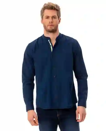 Camisa Cuello Ner Hombre Azul Ultraoscuro L RIFLE41088 Rifle