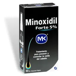 Mk Minoxidil Forte (5%) Vasodilatador Solución Tópica