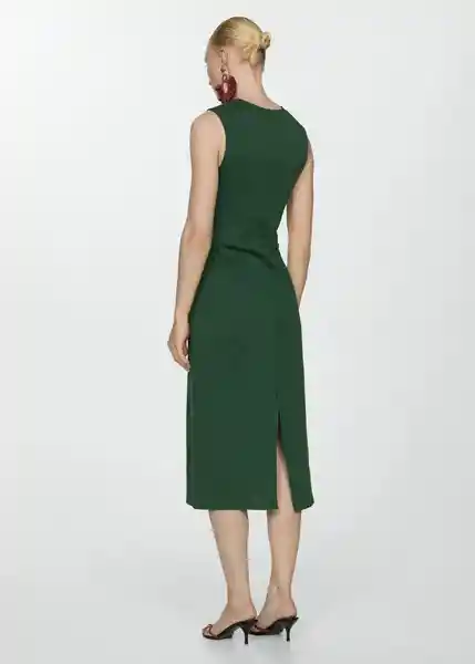 Vestido Fertina Verde Talla L Mujer Mango