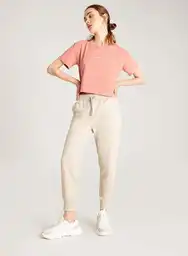 Pantalon Largo Tipo Jogger Muj S - Habano