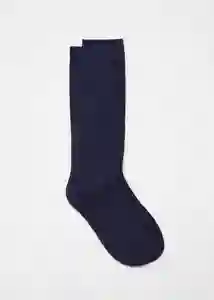 Calcetines Riblong Navy Talla 21 Niña Mango