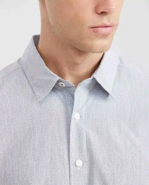 Camisa Striped Negro Sombrío Ultra Oscuro Talla S Chevignon