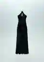 Vestido Narciso Negro Talla M Mujer Mango