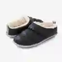 Inkanta Pantuflas Puffy Mujer Negro L