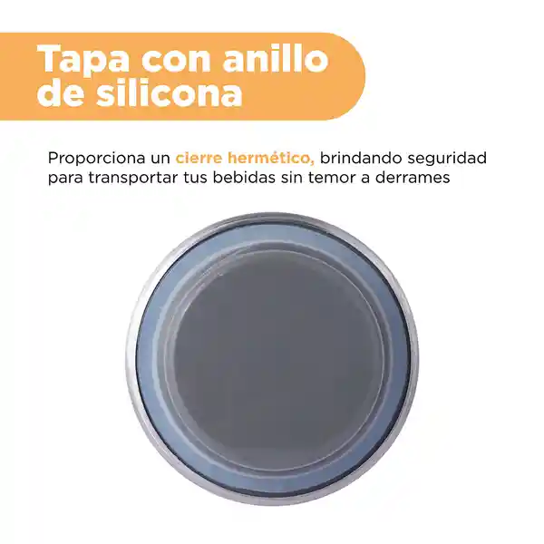 Botella de Silicona de Plegable Color Sólido Negro 500 mL Miniso