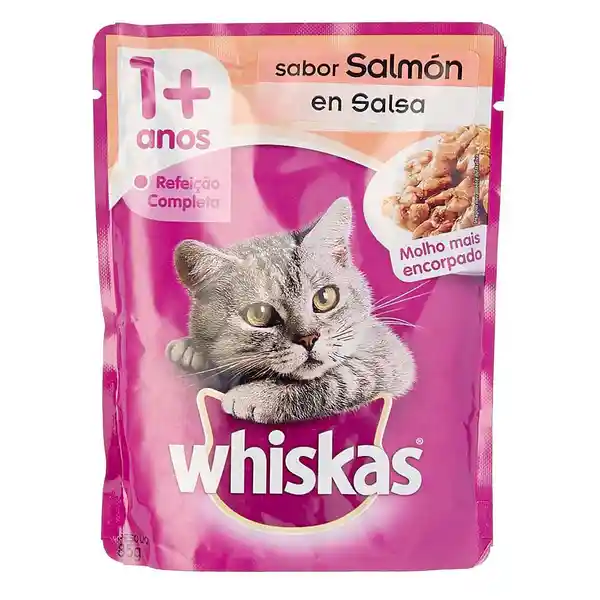 Whiskas Alimento Húmedo Con Salmón