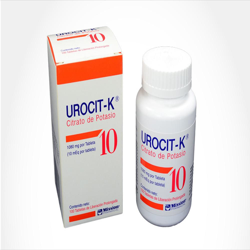 Urocit K Citrato de Potasio 10 Tabletas (1080 mg) Precio - Rappi