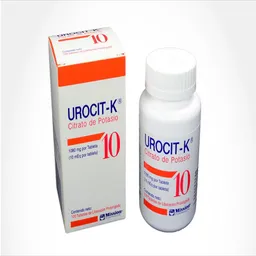 Urocit K Citrato de Potasio 10 Tabletas (1080 mg)