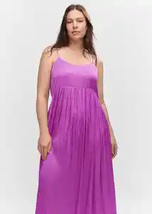 Vestido Isidi Fucsia Talla 24 Mujer Mango