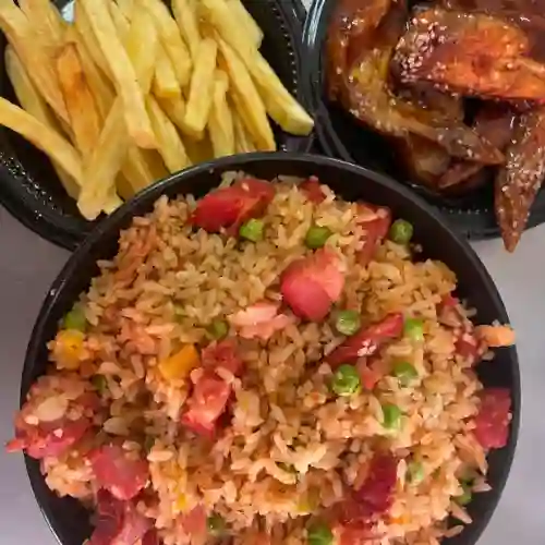 Combo Arroz a Elección + Alitas Bbq