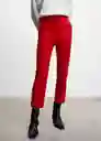 Pantalón Gold Rojo Talla 42 Mujer Mango