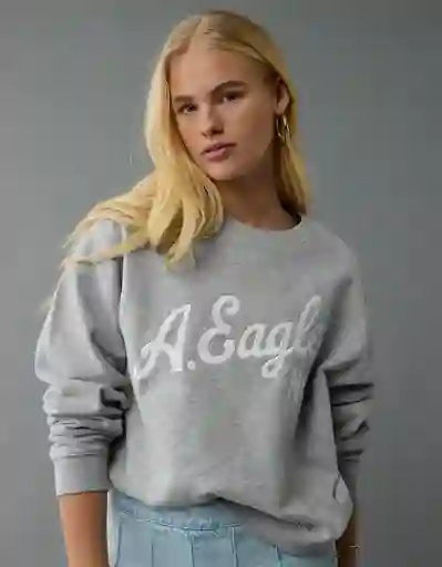 Buzo Mujer Gris Talla: SMALL 2508050 American Eagle