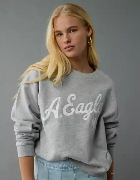 Buzo Mujer Gris Talla: SMALL 2508050 American Eagle