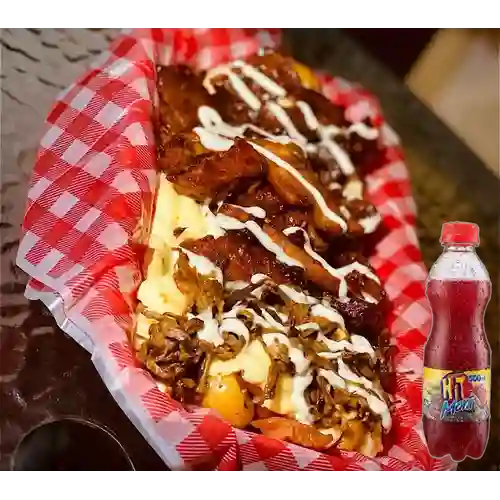 Combo Salchipapa Todo Terreno + Hit Mora 500 ml