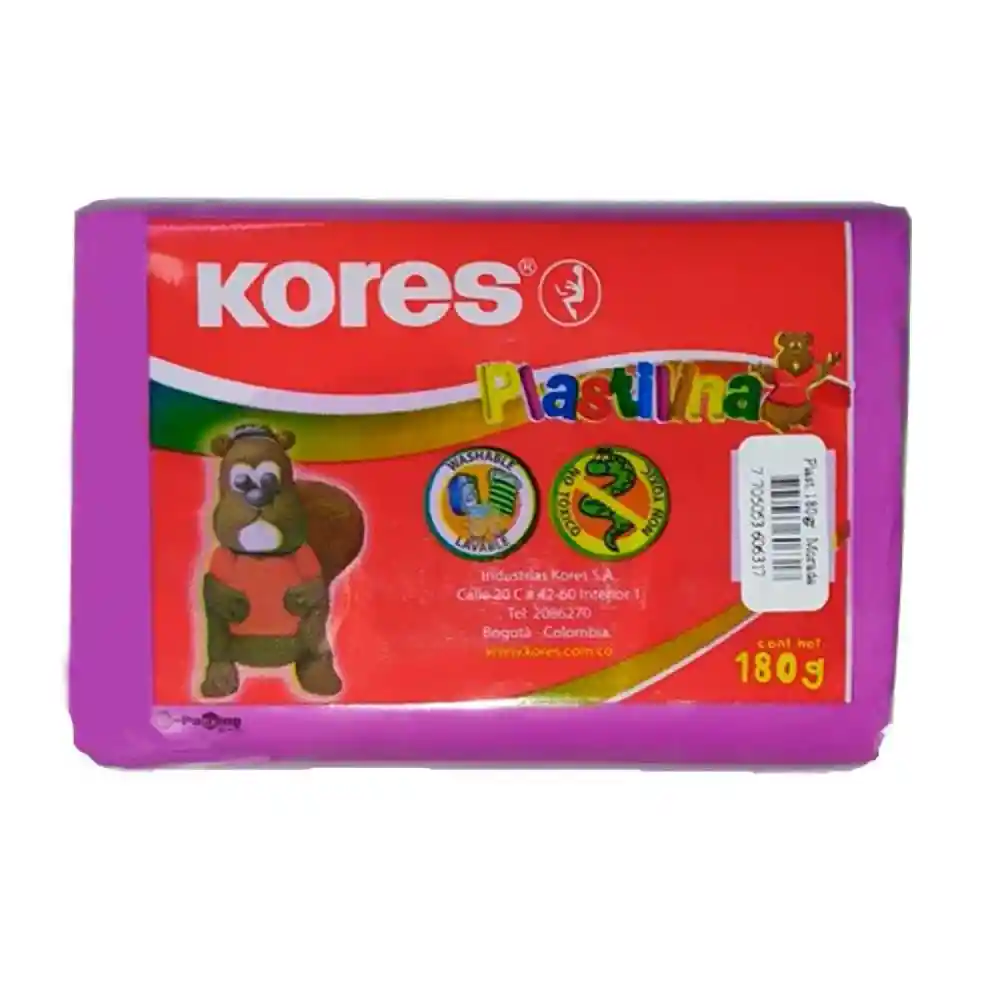 Kores Plastilina Morada 180 g