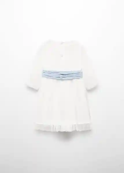 Vestido Lucib Offwhite Talla 70 Niñas Mango