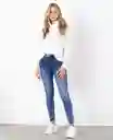 jean skinny anna indigo medio talla 8 mujer Naf-Naf