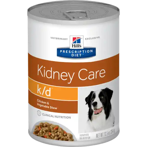 Hills K/D Alimento Húmedo Estofado de Pollo y Vegetales para Perro