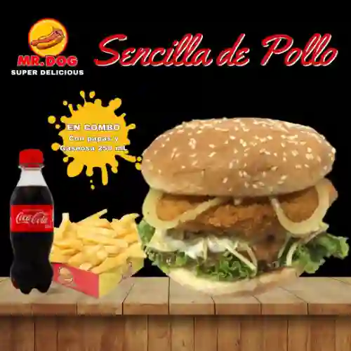 Sencilla de Pollo en Combo