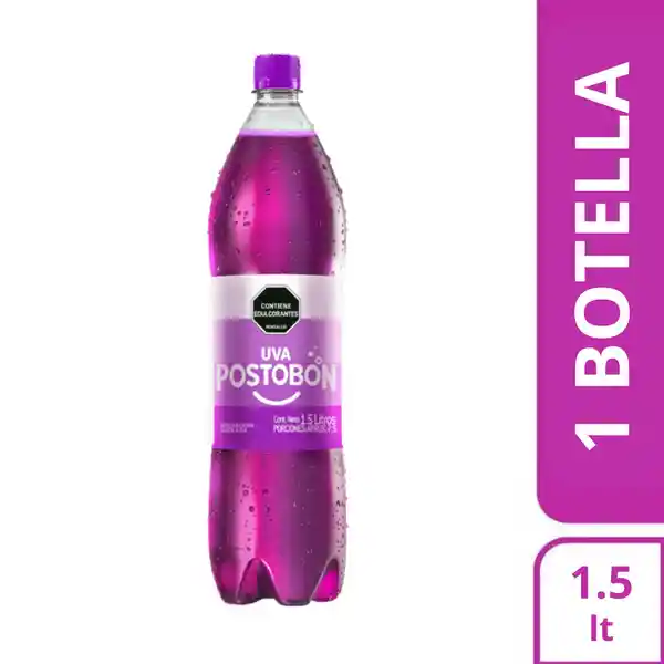 Postobón Gaseosa Uva Sin Azúcar 1500 mL