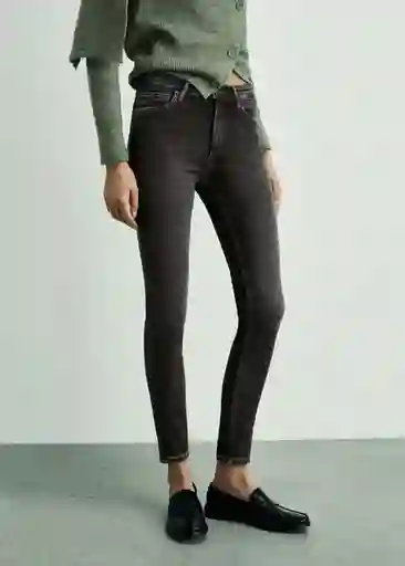 Jean Newisa Tejano Gris Oscuro Talla 40 Mujer Mango