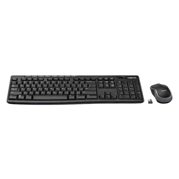 Logitech Kit Teclado + Mouse Inalámbrico Negro Mk270